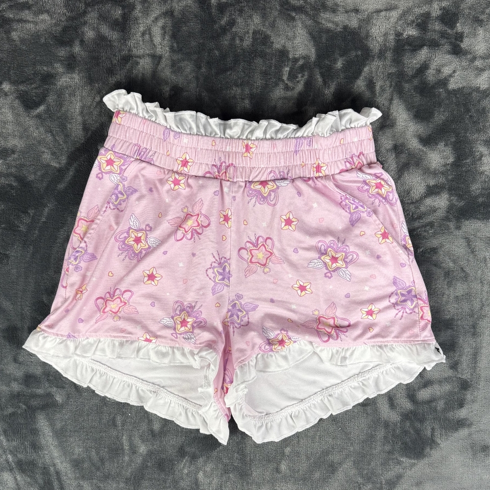 Kawaii Sakura Ruffle Lounge Shorts